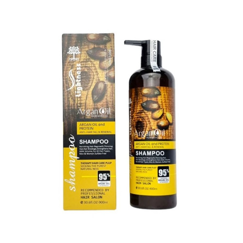 شامپو بدون سولفات آرگان لایتنس اصل اسلواکی (دارای هولوگرام) حجم 900میل