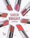 رژ لب براق گلدن رز Golden Rose مدل Sheer Bright