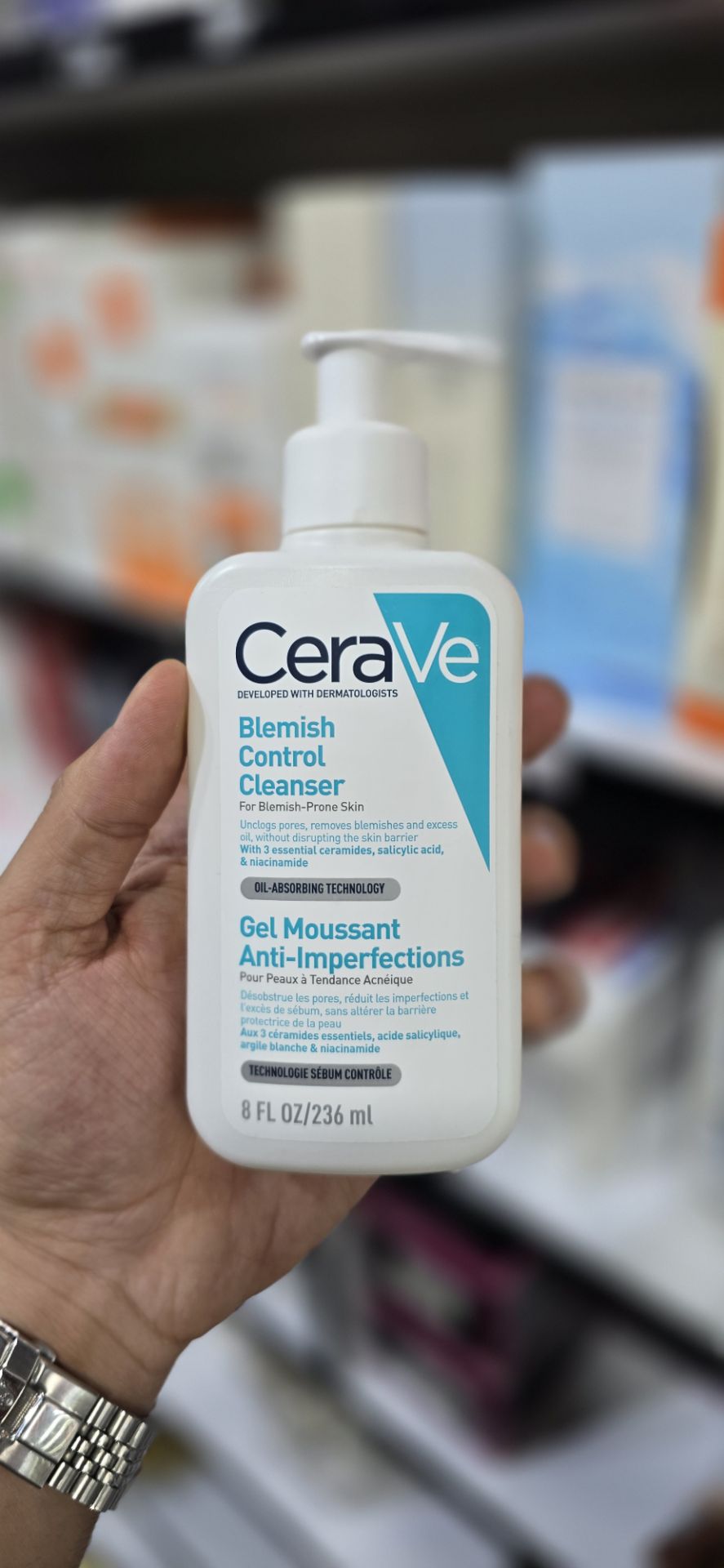 ژل شوینده ضد جوش و کنترل آکنه سراوی CeraVe مدل Blemish Control