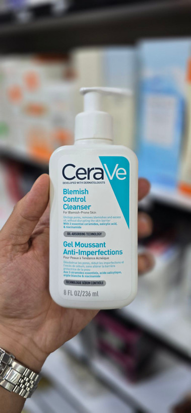 ژل شوینده ضد جوش و کنترل آکنه سراوی CeraVe مدل Blemish Control