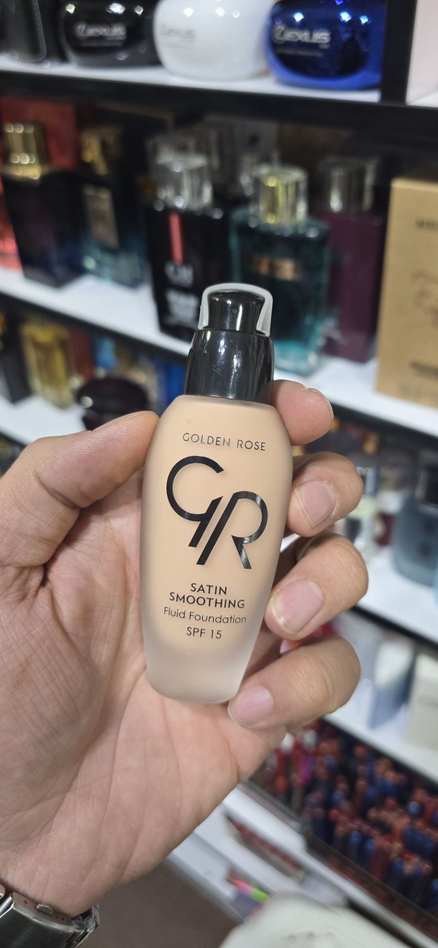کرم پودر ساتین گلدن رز حاوی SPF 15 حجم 3۴ میلی لیتر