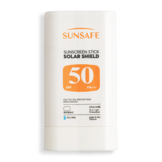 ضد آفتاب استیکی سان سیف مدل Solar Shield با SPF 50 مناسب پوست های خشک