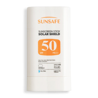 ضد آفتاب استیکی سان سیف مدل Solar Shield با SPF 50 مناسب پوست های خشک